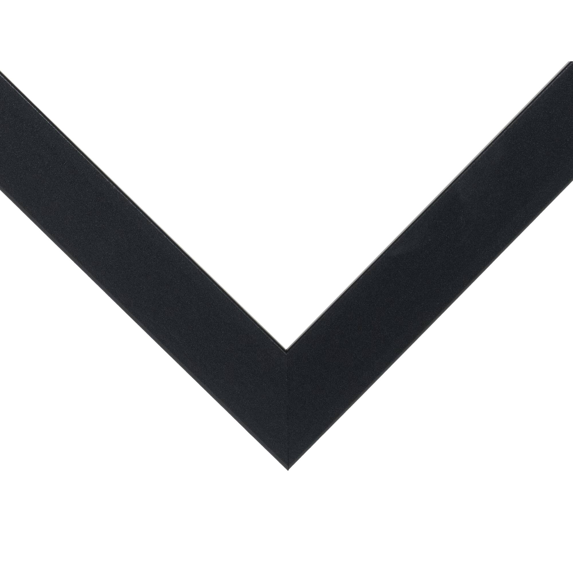 Craig Frames 4 Pack Bauhaus Mystic Satin Black Picture Frame with Mat